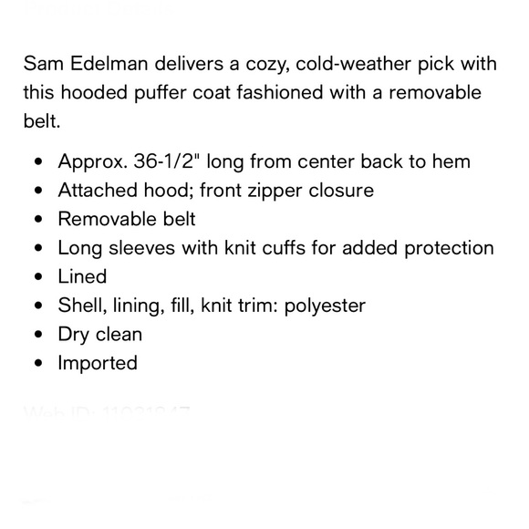 Sam Edelman Belted Puffer Coat - Picture 16 of 16